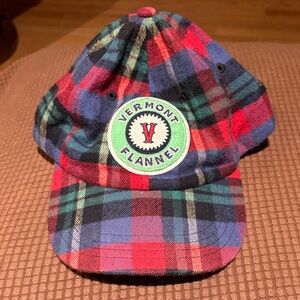 Vermont Flannel Men's Plaid Hat - Red, Blue, Green